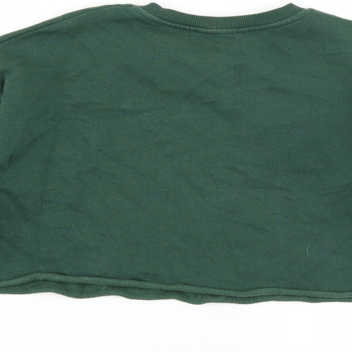 Primark Womens Green  Cotton Pullover Sweatshirt Size 6  Pullover - Ti Amo