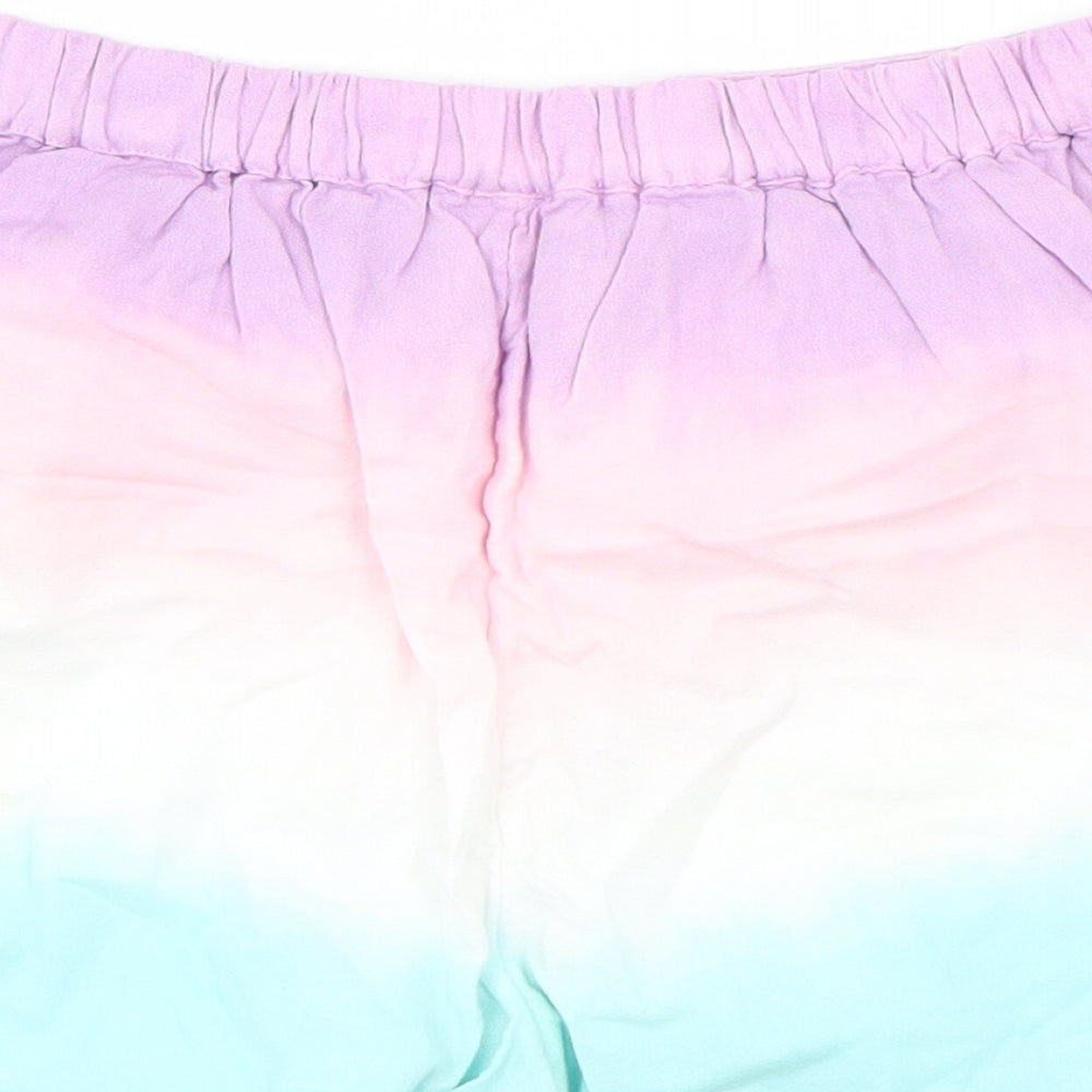 TU Girls Multicoloured Striped Cotton Sweat Shorts Size 12 Years  Regular