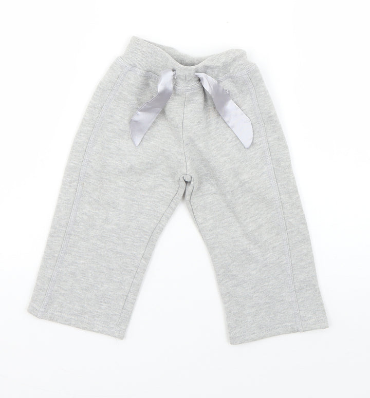 Early Days Boys Grey  Cotton Jogger Trousers Size 6-9 Months  Drawstring