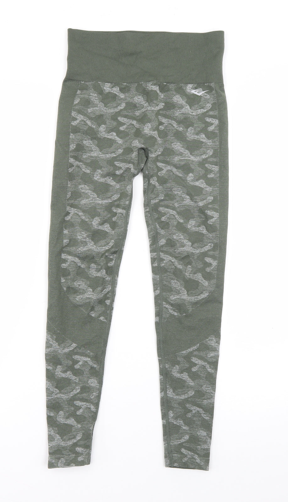 Everlast Womens Green Camouflage Polyamide Capri Leggings Size 8 L23 in