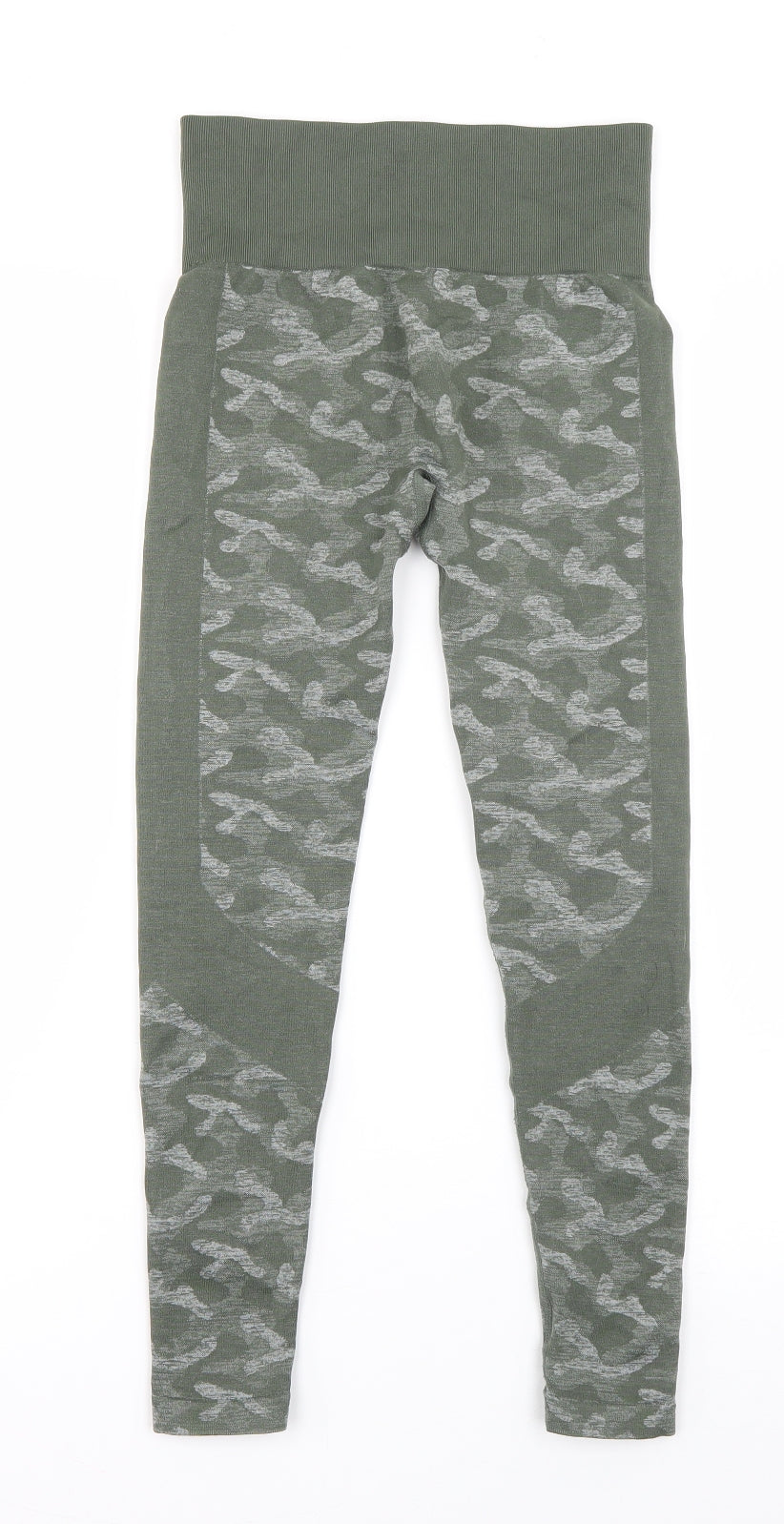 Everlast Womens Green Camouflage Polyamide Capri Leggings Size 8 L23 in