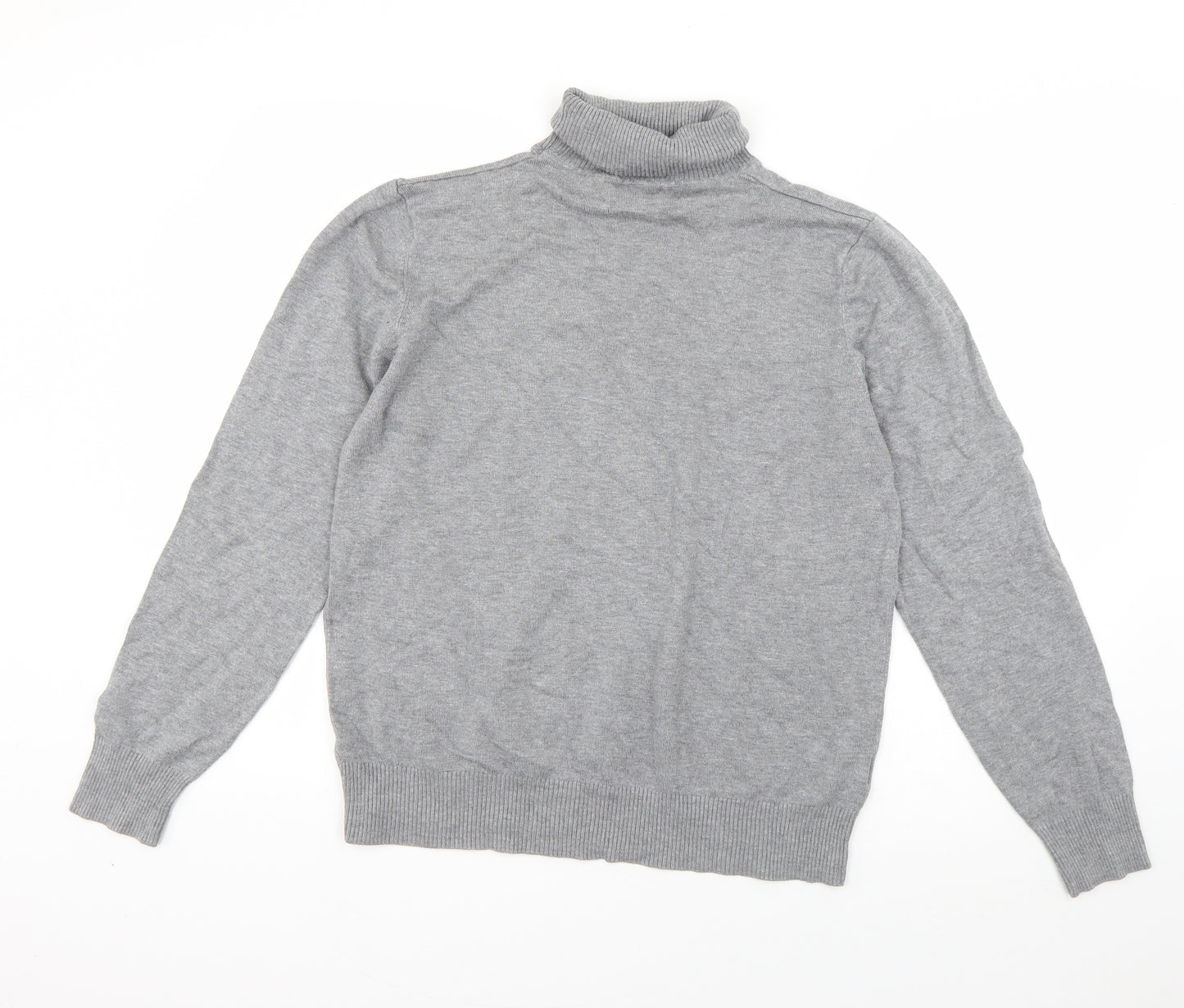 Papaya Womens Grey Roll Neck  Viscose Pullover Jumper Size 20