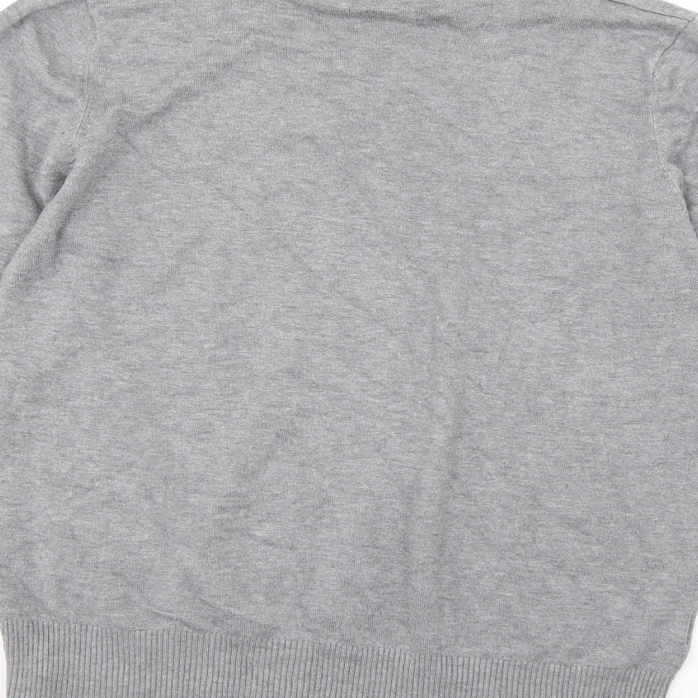 Papaya Womens Grey Roll Neck  Viscose Pullover Jumper Size 20