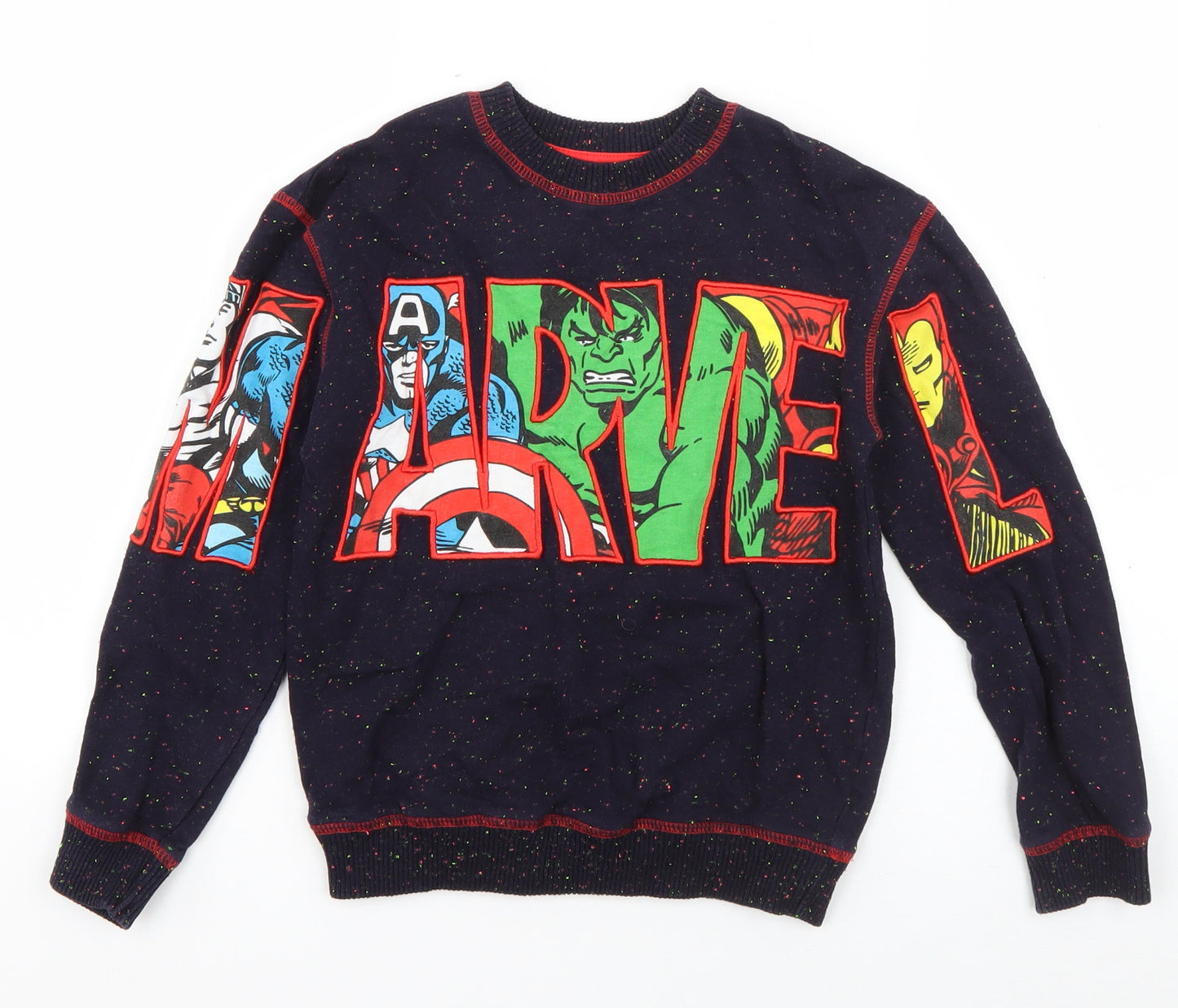 George Boys Blue  Cotton Pullover Sweatshirt Size 6-7 Years  Pullover