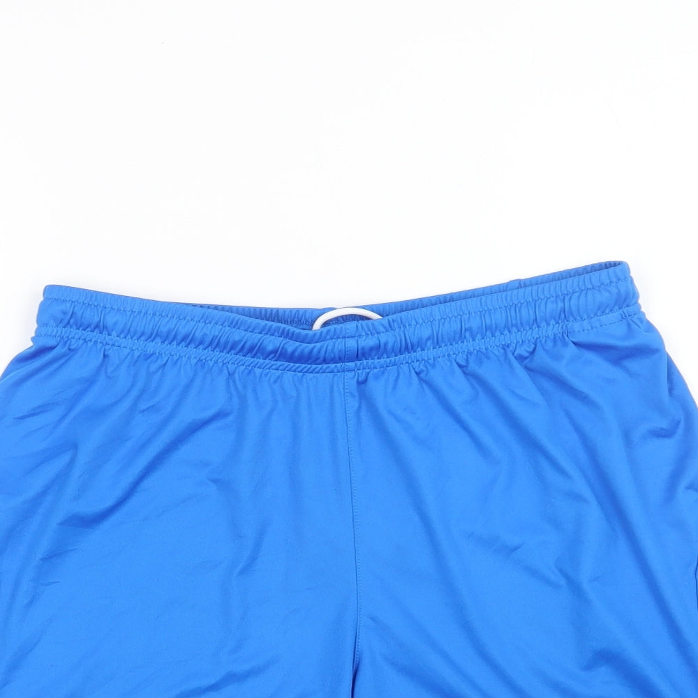 PUMA Mens Blue  Polyester Sweat Shorts Size M L9 in Regular Drawstring