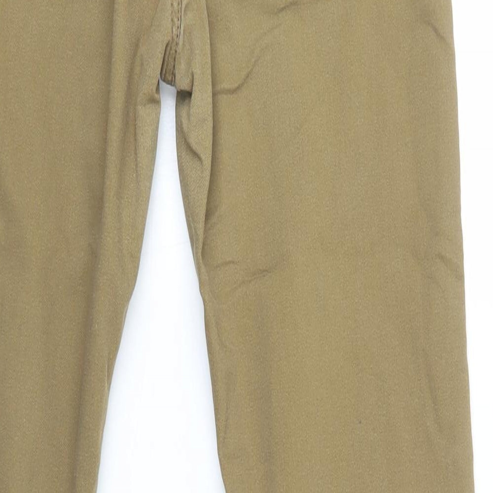 H&M Womens Beige  Cotton Jegging Jeans Size 12 L32 in Regular Button