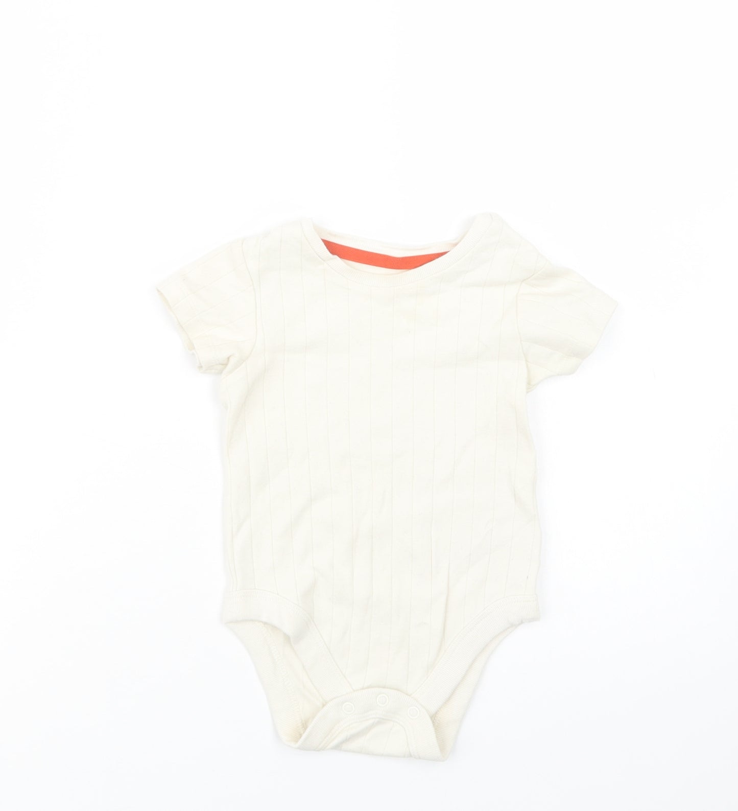 M&S Baby Ivory  Cotton Romper One-Piece Size 12-18 Months  Snap