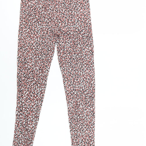 TU Girls Pink Animal Print Cotton Jegging Trousers Size 11 Years  Regular  - Leggings