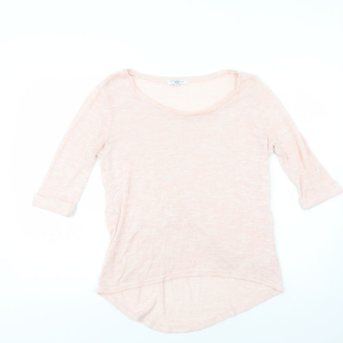 Newq Look Womens Pink Round Neck  Viscose Pullover Jumper Size 12