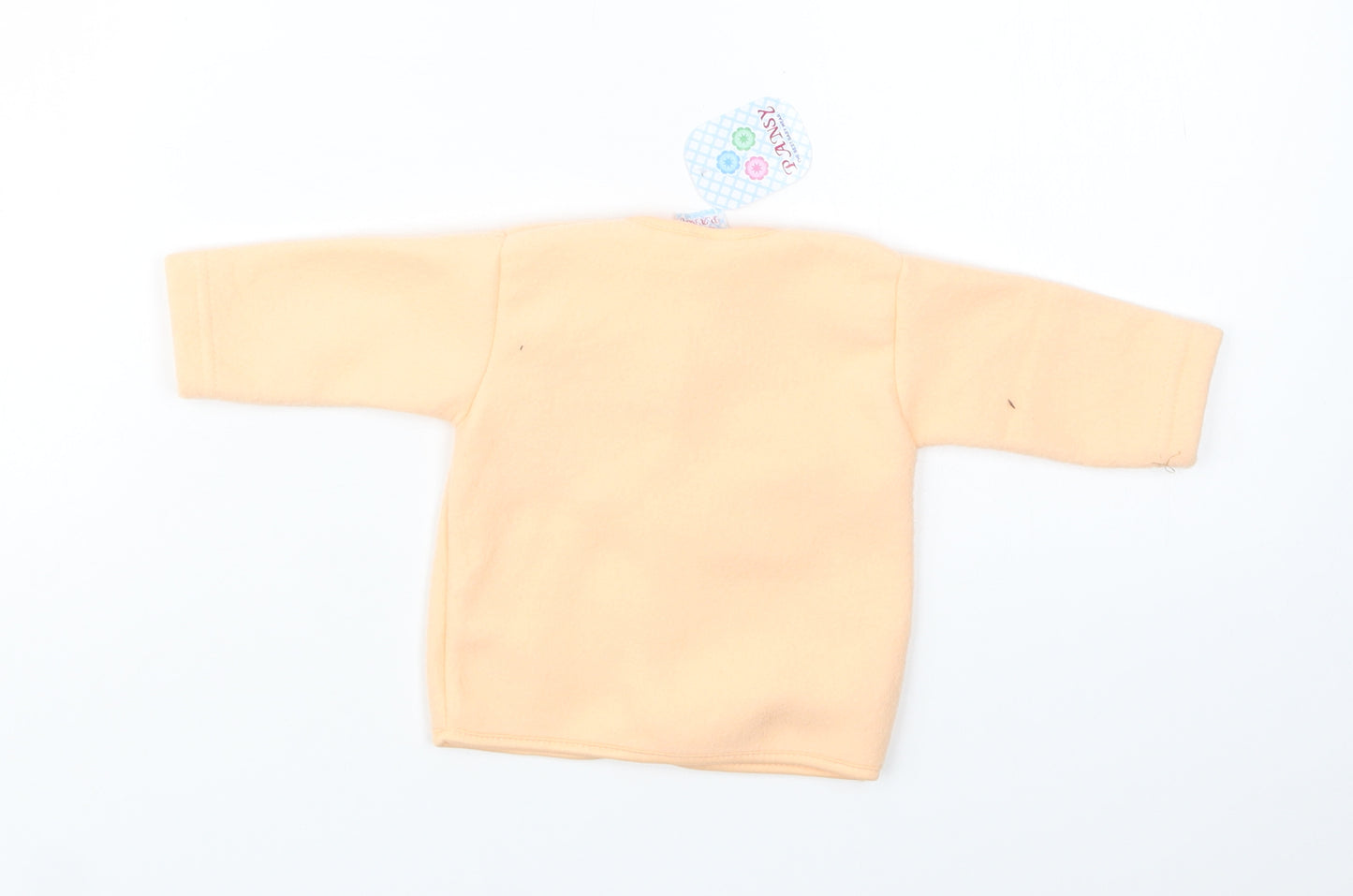 Pansy Baby Orange   Basic Jacket Jacket Size 0-3 Months   Snap