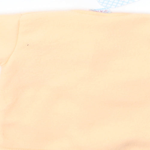 Pansy Baby Orange   Basic Jacket Jacket Size 0-3 Months   Snap