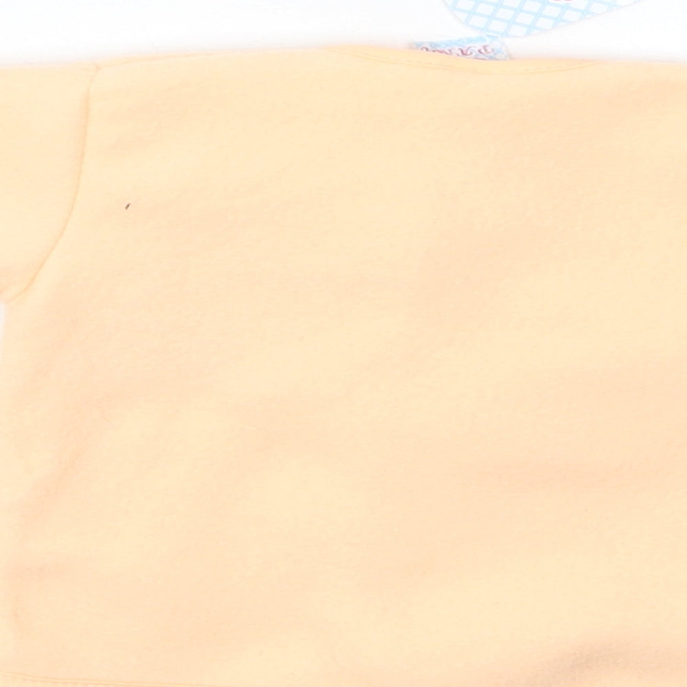 Pansy Baby Orange   Basic Jacket Jacket Size 0-3 Months   Snap