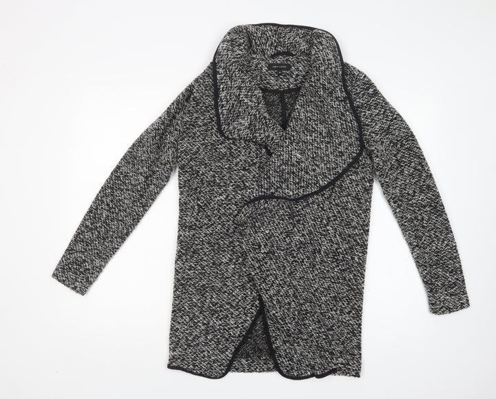 New Look Womens Grey V-Neck Polyester Cardigan Jumper Size 8