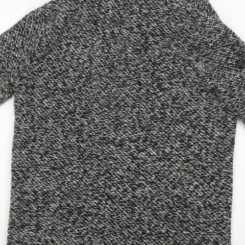New Look Womens Grey V-Neck  Polyester Cardigan Jumper Size 8
