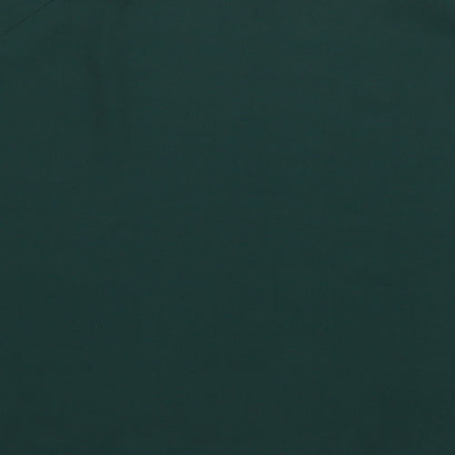 New Look Womens Green  Polyester Basic Blouse Size 12 Round Neck