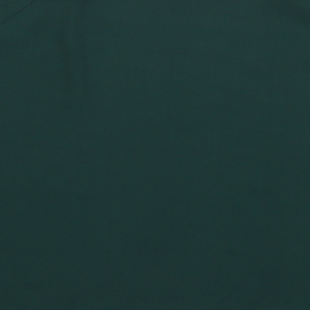 New Look Womens Green  Polyester Basic Blouse Size 12 Round Neck