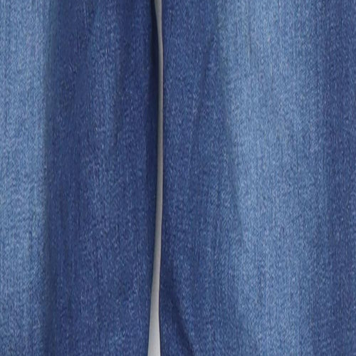 Naanaa Womens Blue  Cotton Skinny Jeans Size 6 L26 in Regular Button