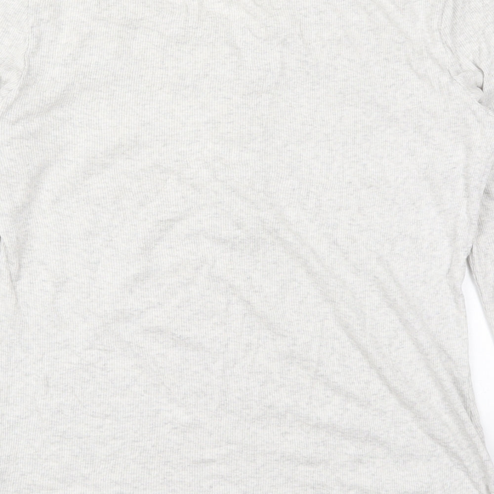F&F Womens Grey Solid Modal Top Pyjama Top Size 16