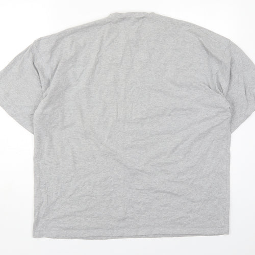 Missguided Womens Grey  Polyester Basic T-Shirt Size 8 Crew Neck - New Season