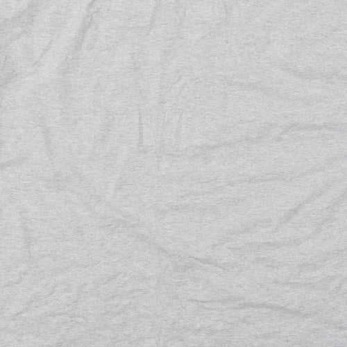 Missguided Womens Grey  Polyester Basic T-Shirt Size 8 Crew Neck - New Season