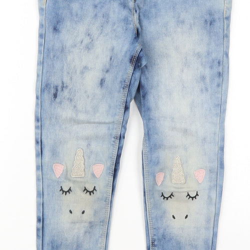 NEXT Mens Blue  Cotton Skinny Jeans Size 9 Months  Regular Button - Unicorn