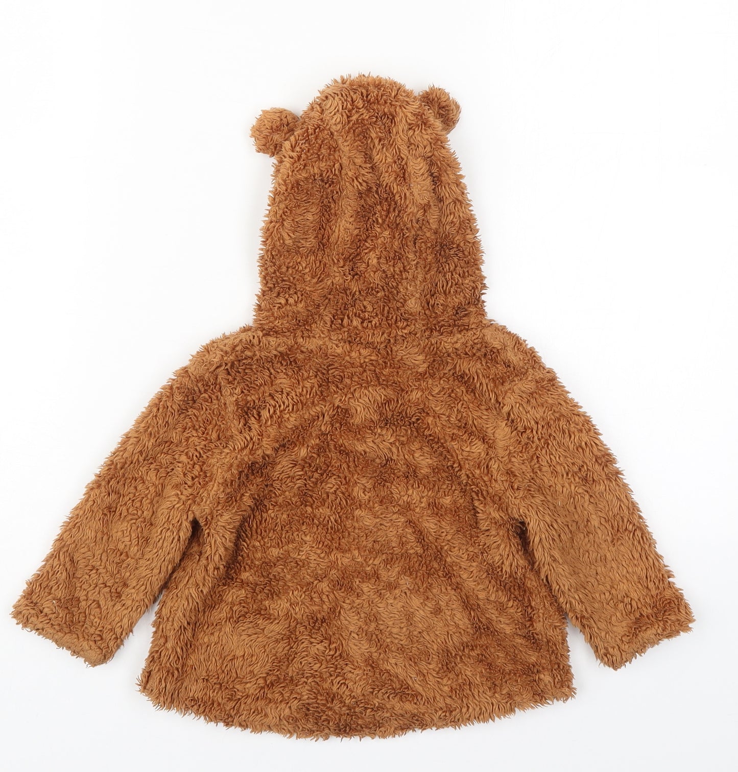NEXT Baby Brown   Jacket  Size 9-12 Months   Button - Ears on Hood