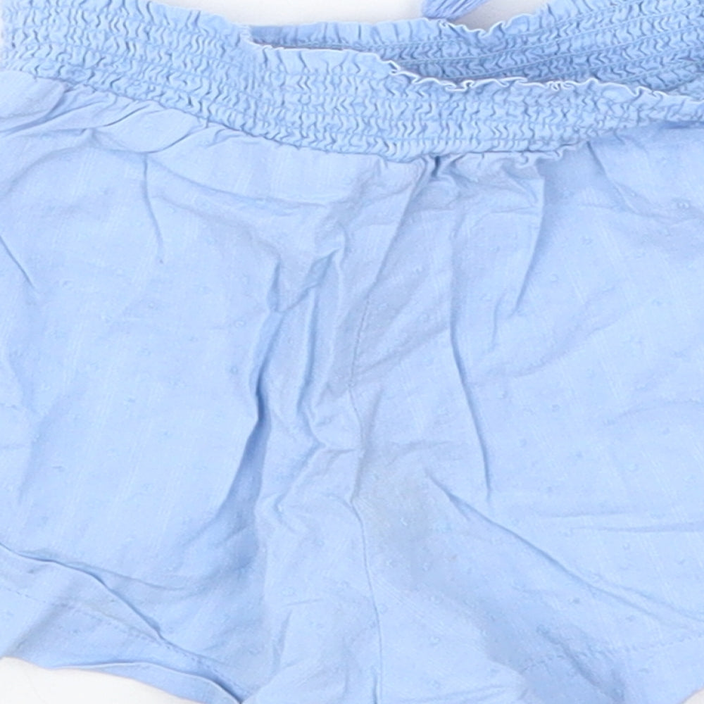 TU Girls Blue  Cotton Cropped Trousers Size 12-18 Months