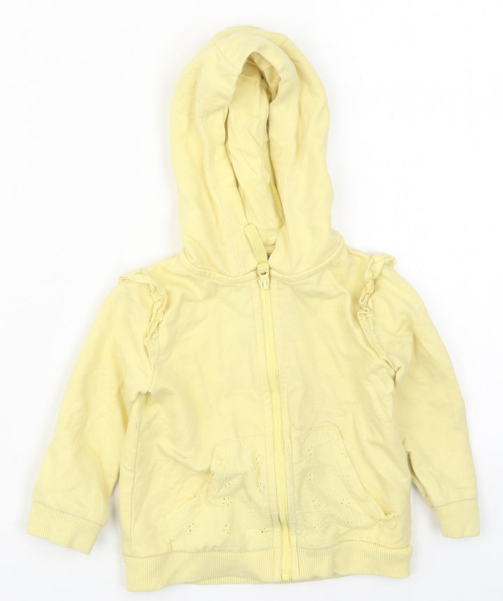 F&F Girls Yellow Jacket Size 12-18 Months Zip