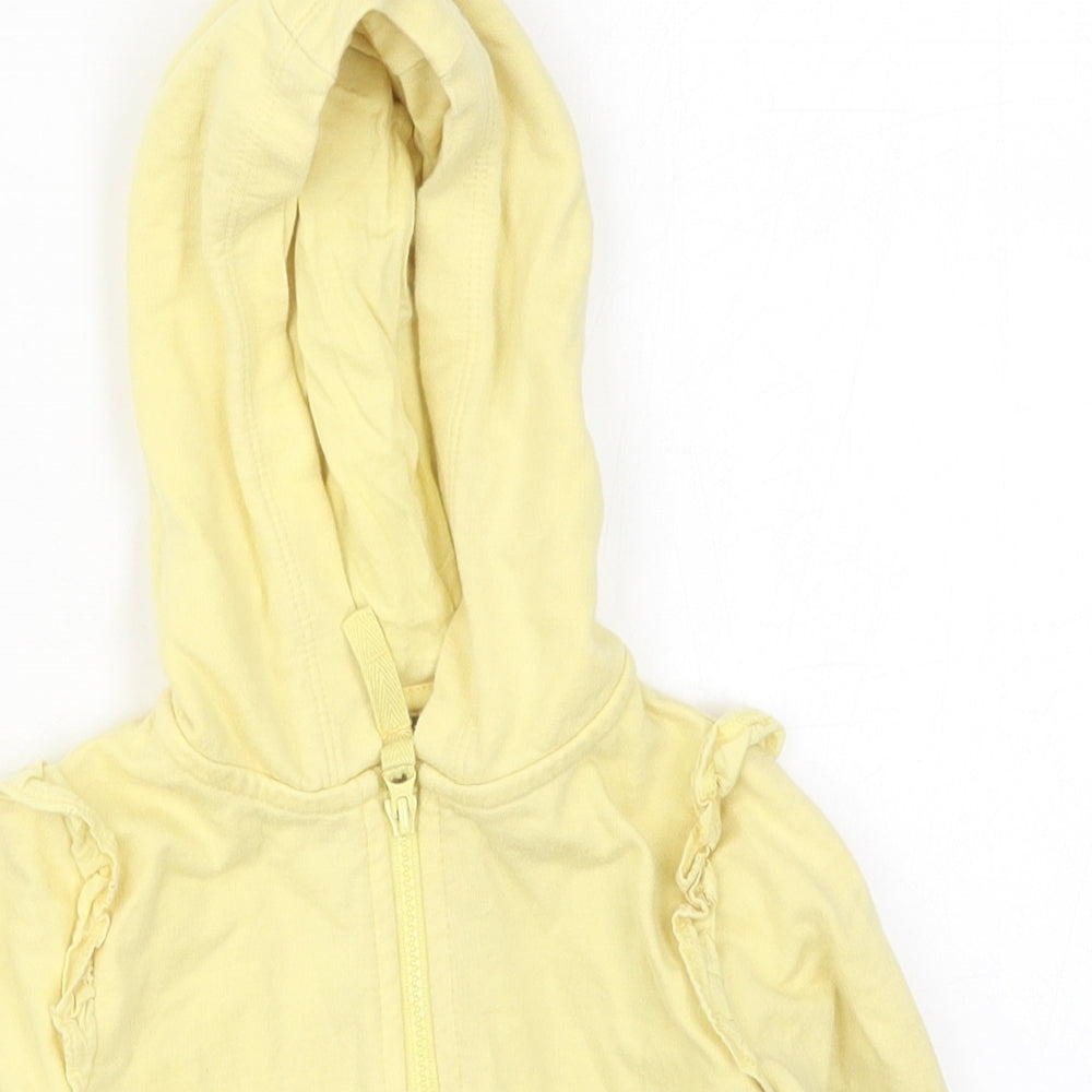 F&F Girls Yellow   Jacket  Size 12-18 Months   Zip