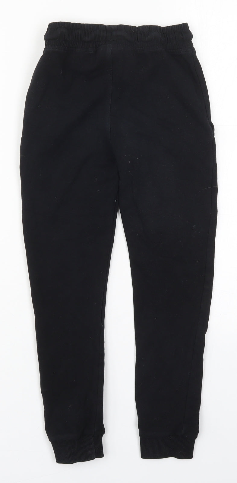 NEXT Boys Black  Cotton Sweatpants Trousers Size 9 Months  Regular Drawstring