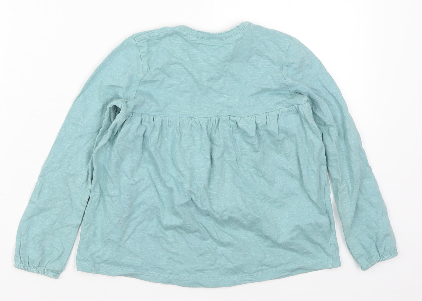 George Girls Blue  Cotton Basic T-Shirt Size 4-5 Years Crew Neck Pullover - I Love You a Bunch