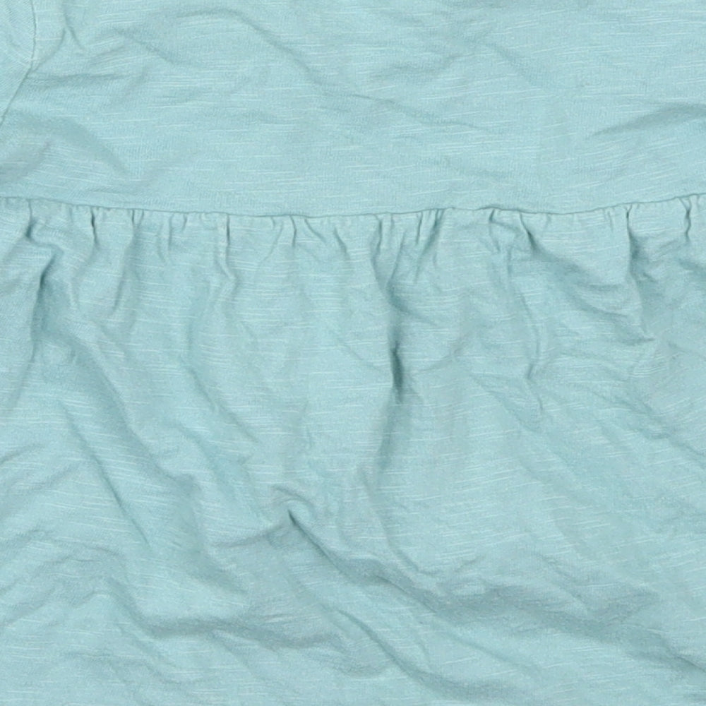 George Girls Blue  Cotton Basic T-Shirt Size 4-5 Years Crew Neck Pullover - I Love You a Bunch