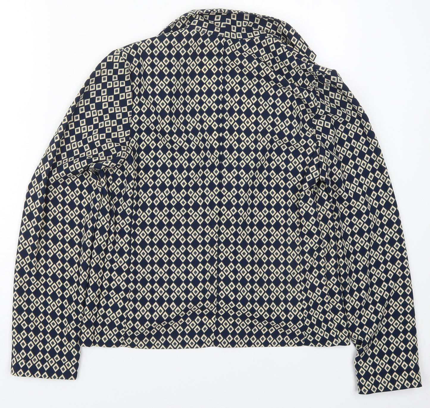 Atmosphere Womens Blue Geometric  Jacket  Size 8