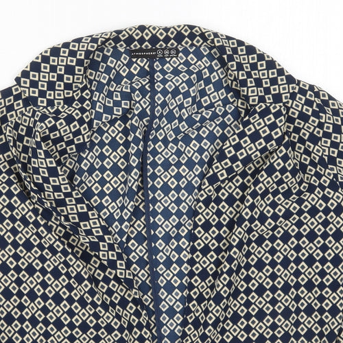 Atmosphere Womens Blue Geometric  Jacket  Size 8