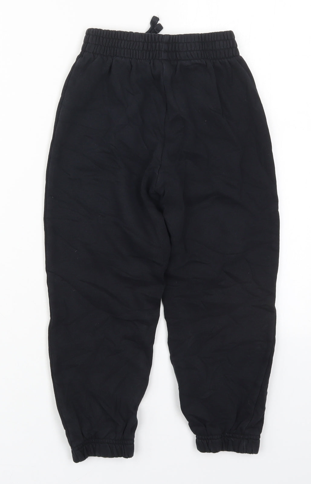 TU Boys Black  Cotton Sweatpants Trousers Size 7 Years  Regular
