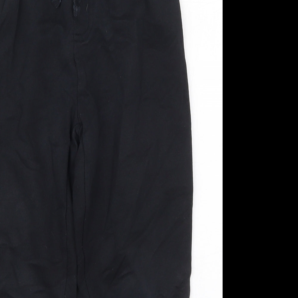 TU Boys Black  Cotton Sweatpants Trousers Size 7 Years  Regular