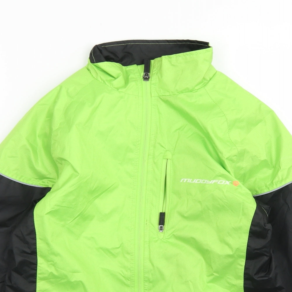 Muddyfox Boys Green   Jacket  Size 9-10 Years  Zip