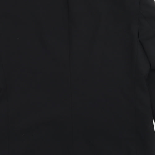 Moss Bros Mens Black  Polyester Jacket Blazer Size 38