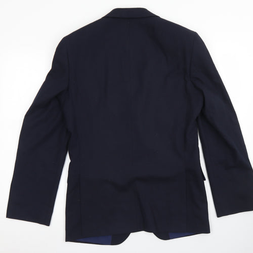 M&S Collection Mens Blue  Wool Jacket Blazer Size 36   - Tailored