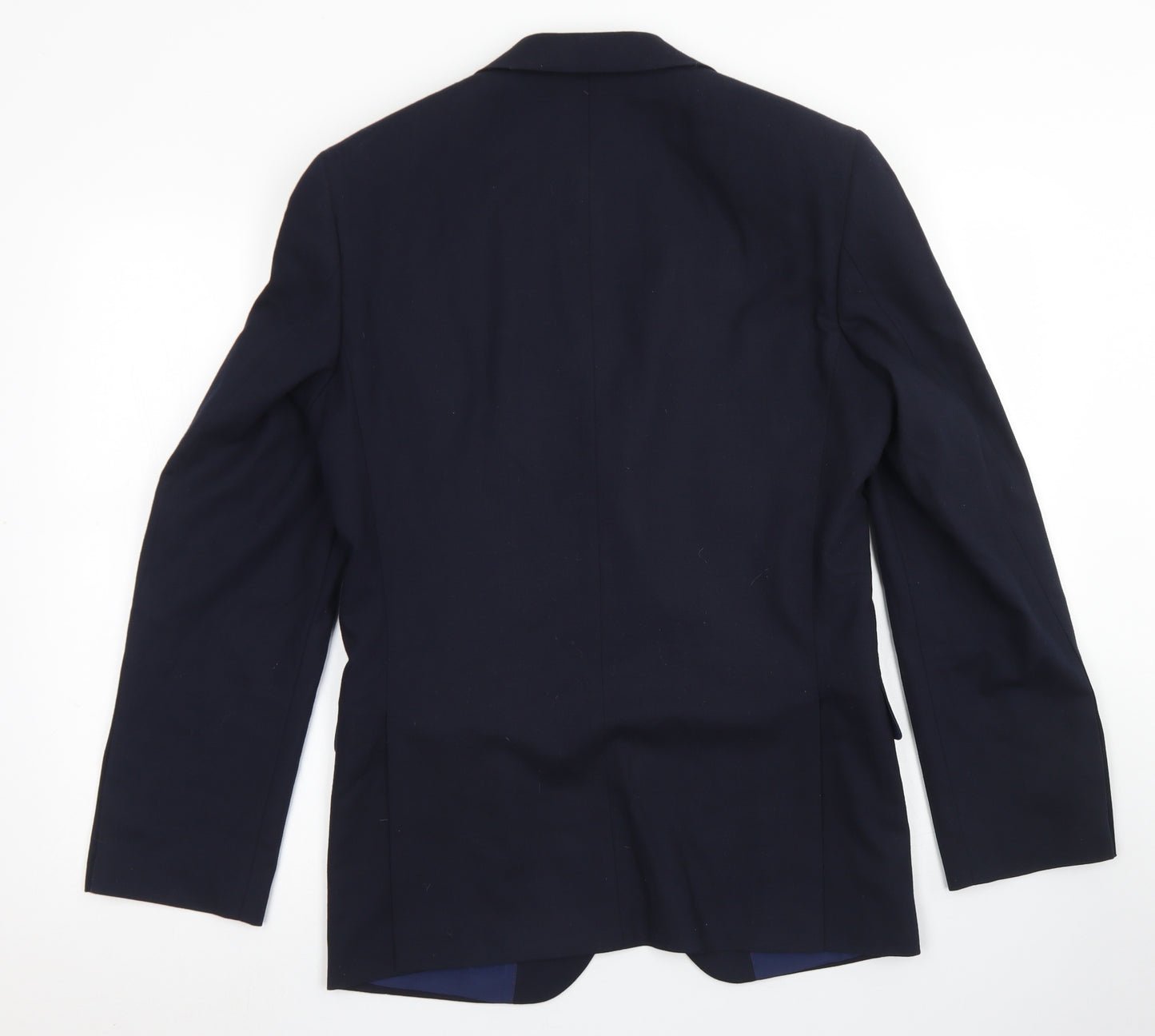 M&S Collection Mens Blue  Wool Jacket Blazer Size 36   - Tailored