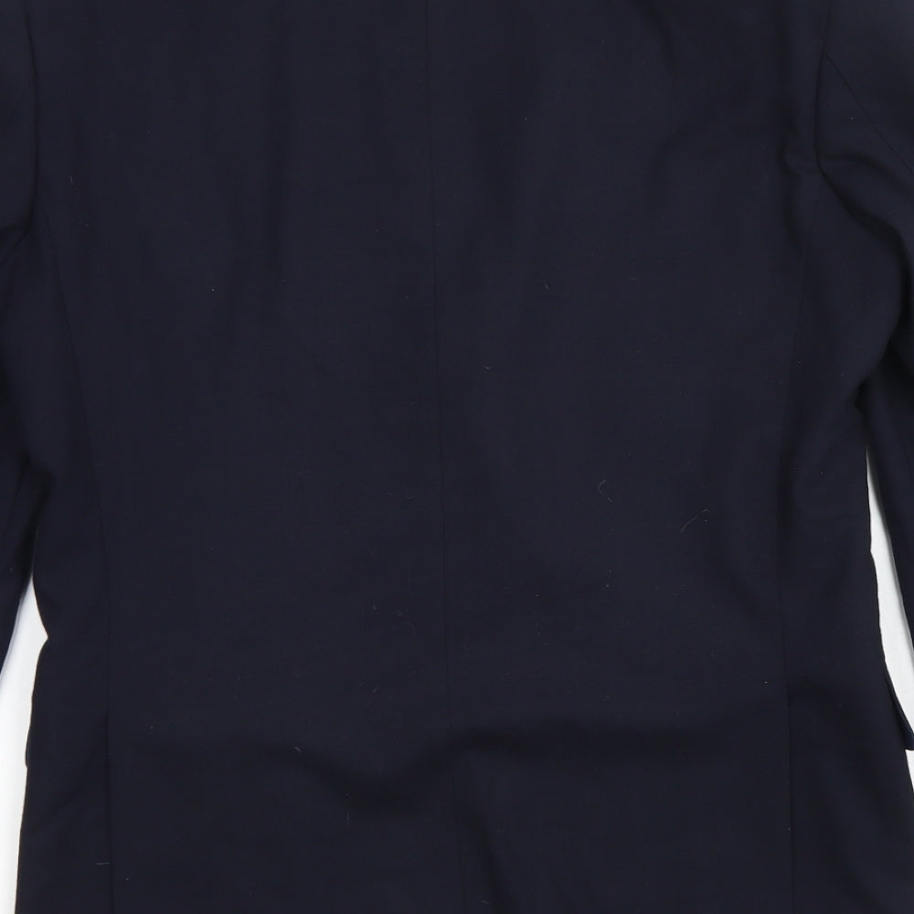 M&S Collection Mens Blue  Wool Jacket Blazer Size 36   - Tailored