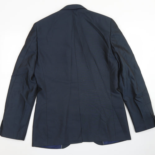 Taylor & Wright Mens Blue  Polyester Jacket Blazer Size 40