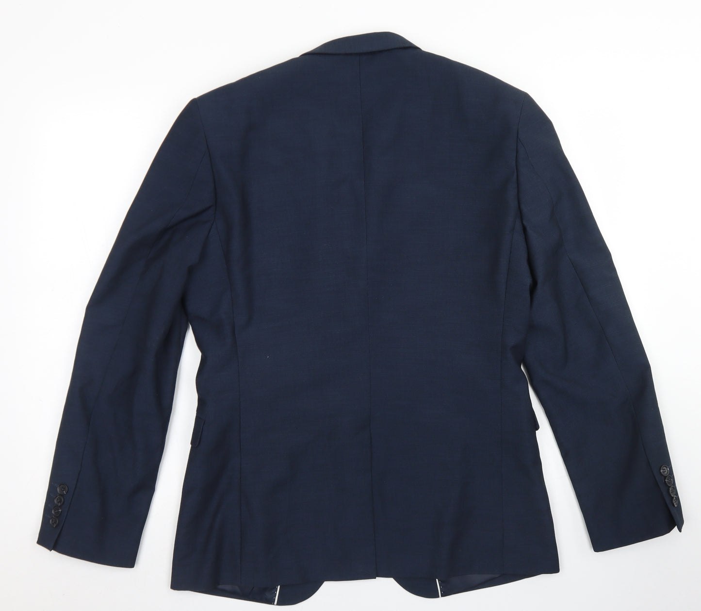 Cedar Wood State Mens Black  Polyester Jacket Blazer Size 38