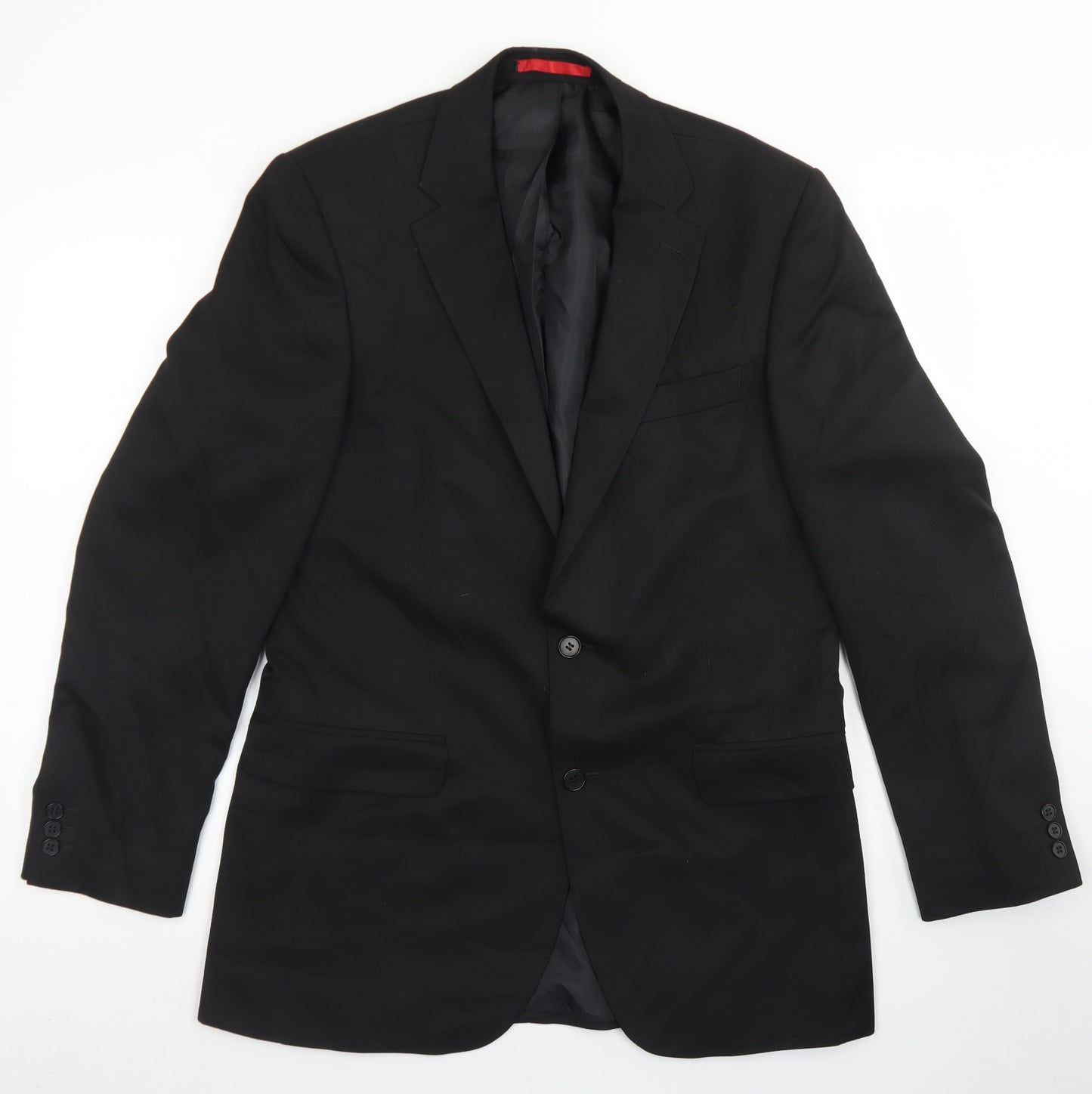 Burton Mens Black  Polyester Jacket Blazer Size 38