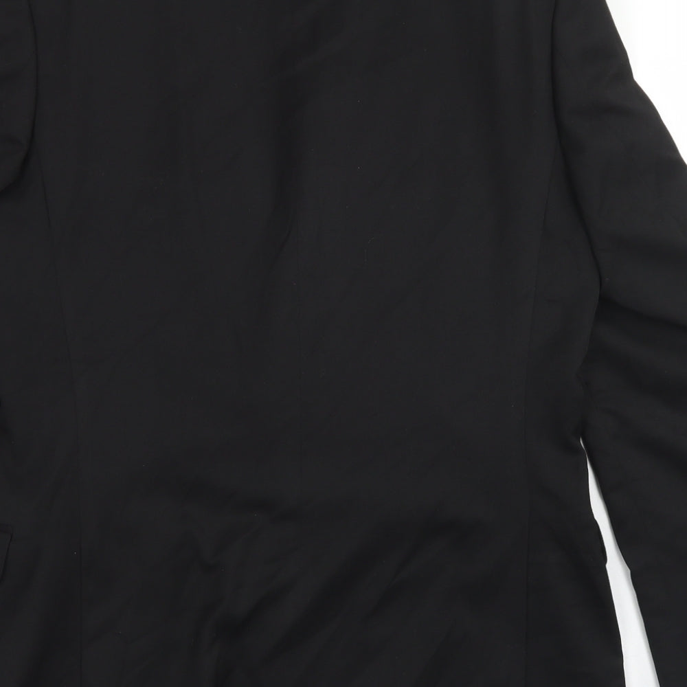 Burton Mens Black  Polyester Jacket Blazer Size 38