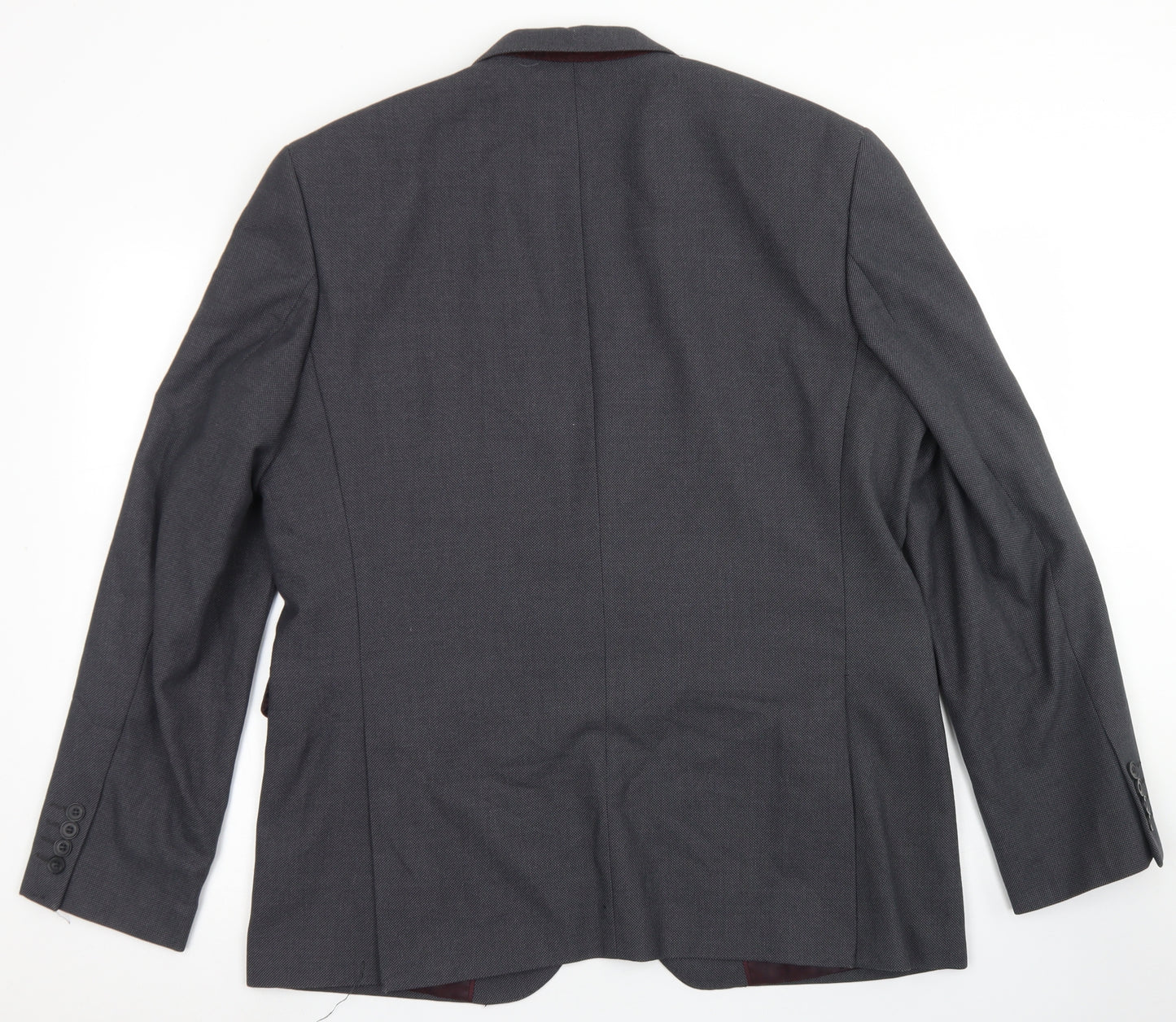 Cedar Wood State Mens Grey  Polyester Jacket Blazer Size 44   - Tailored Fit