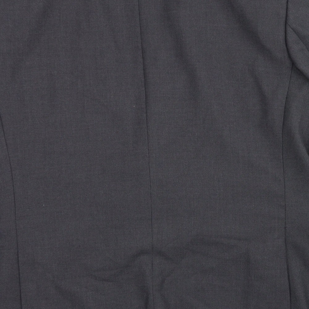 Cedar Wood State Mens Grey  Polyester Jacket Blazer Size 44   - Tailored Fit