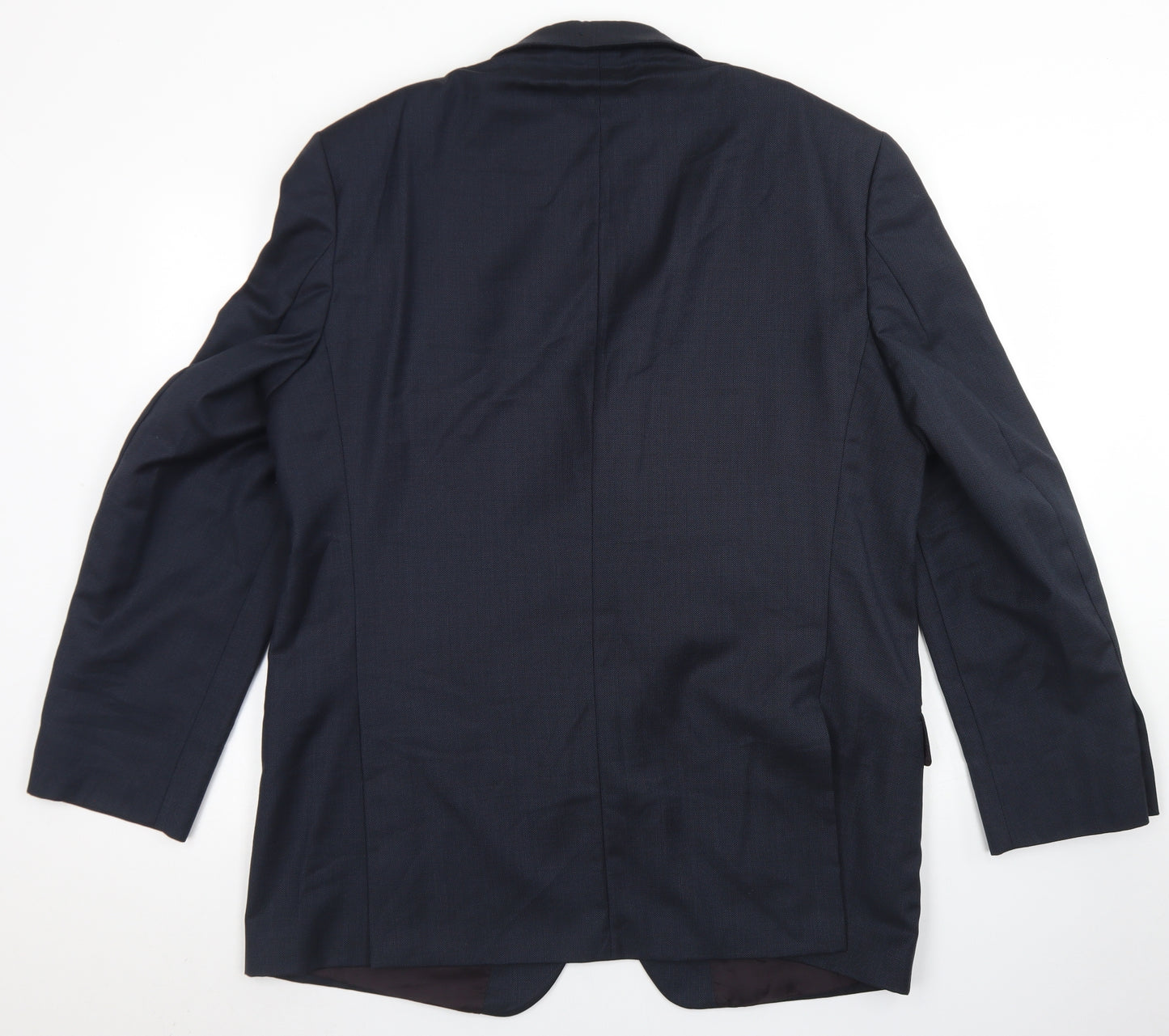 Marks & Spencer Mens Blue  Wool Jacket Blazer Size 44