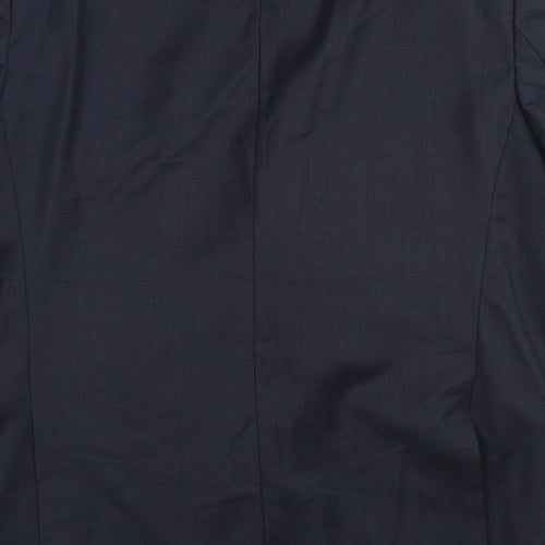 Marks & Spencer Mens Blue  Wool Jacket Blazer Size 44