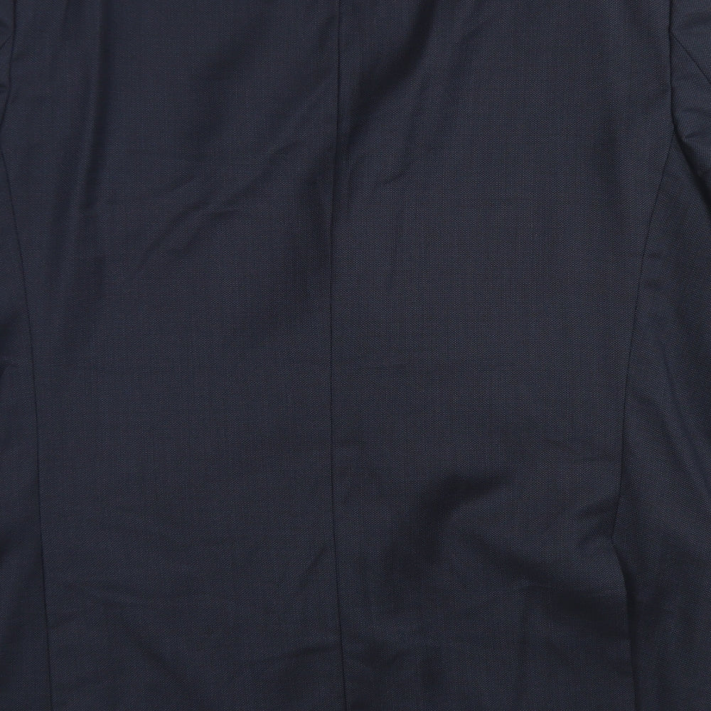 Marks & Spencer Mens Blue  Wool Jacket Blazer Size 44